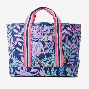 Lilly Pulitzer Mini Mercato Tote Bag - Oyster Bay Navy Youve Been Spotted